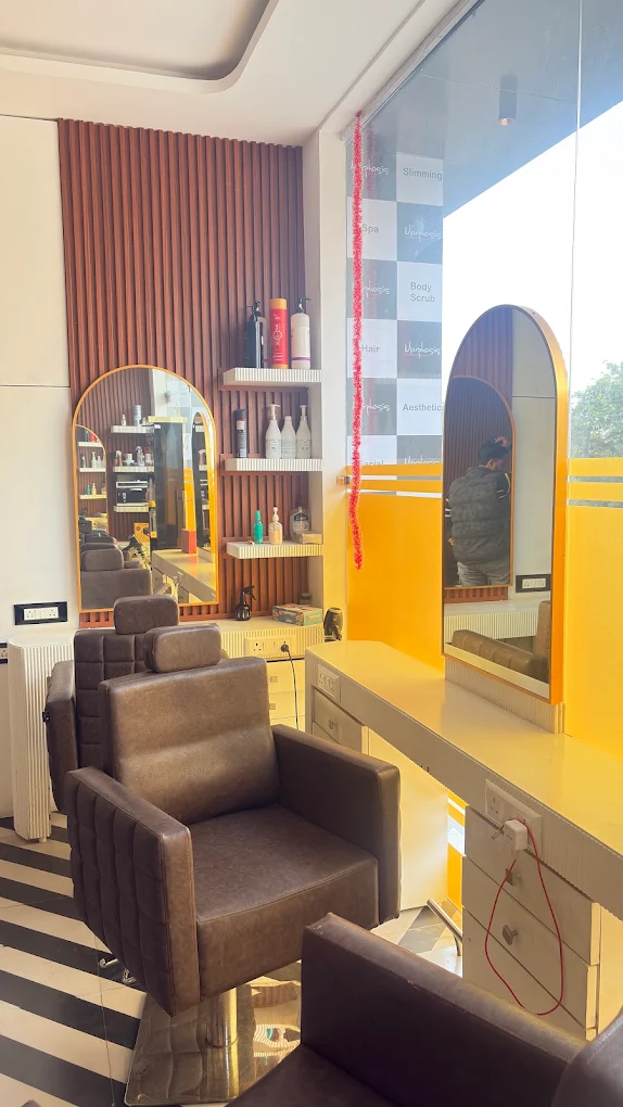 Salon styling station at Morphosis Spa