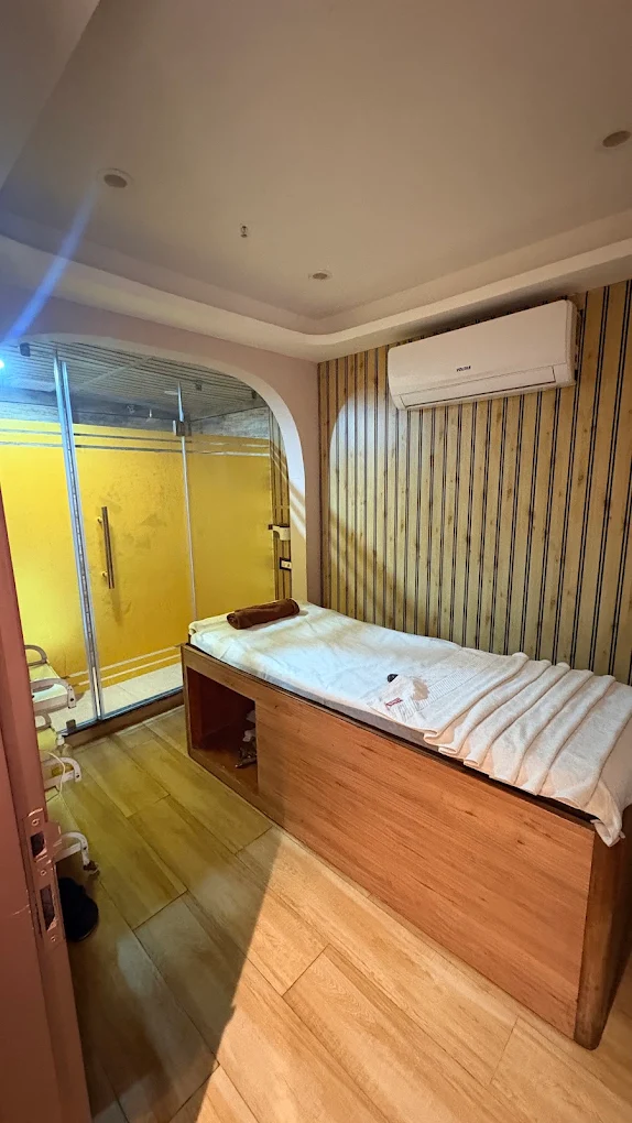 Private massage therapy room at Morphosis Spa